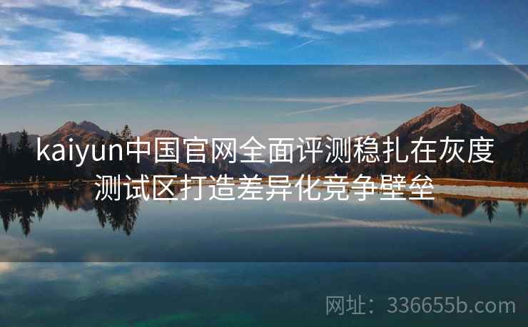 kaiyun中国官网全面评测稳扎在灰度测试区打造差异化竞争壁垒