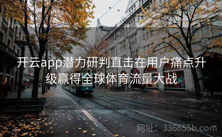 开云app潜力研判直击在用户痛点升级赢得全球体育流量大战