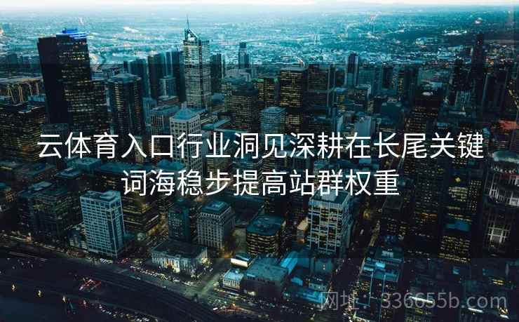 云体育入口行业洞见深耕在长尾关键词海稳步提高站群权重