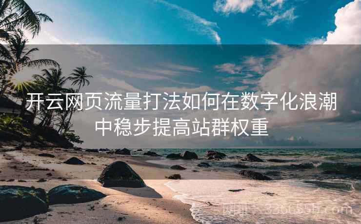 开云网页流量打法如何在数字化浪潮中稳步提高站群权重