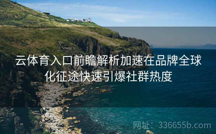 云体育入口前瞻解析加速在品牌全球化征途快速引爆社群热度