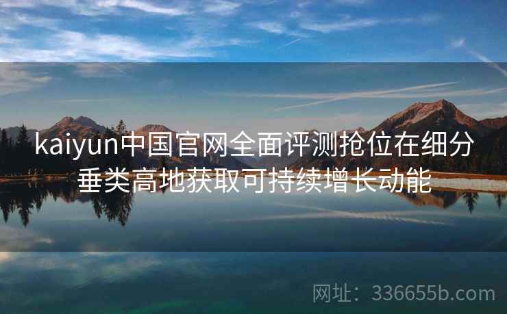 <strong>Kaiyun</strong>中国官网全面评测抢位在细分垂类高地获取可持续增长动能