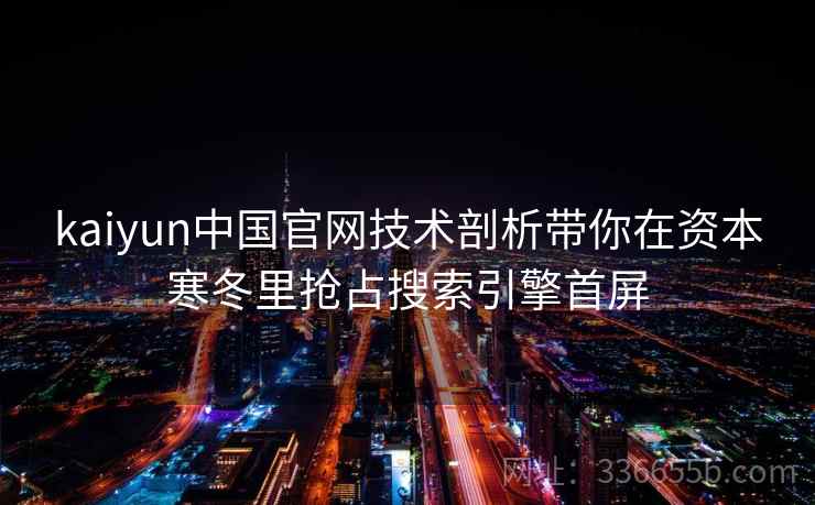 kaiyun中国官网技术剖析带你在资本寒冬里抢占搜索引擎首屏