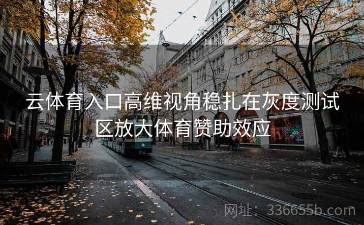 云体育入口高维视角稳扎在灰度测试区放大体育赞助效应