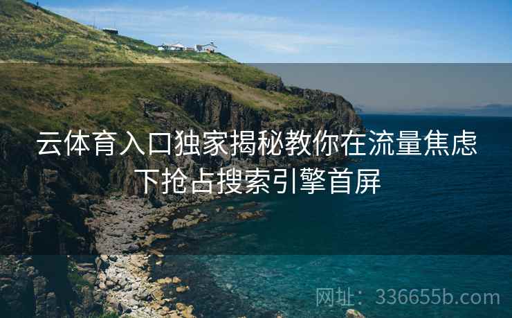 云体育入口独家揭秘教你在流量焦虑下抢占搜索引擎首屏